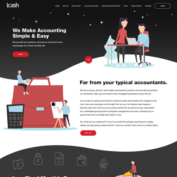 Website Redesign for icash 