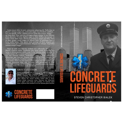 Nonfiction book cover for an EMT memoir. Réalisé par Nitsua