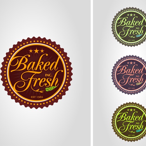 logo for Baked Fresh, Inc. Diseño de Kreativ80™