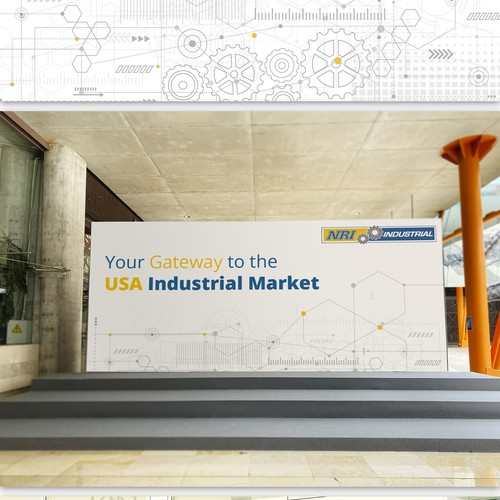Design a banner for an automation exhibition Diseño de Halime