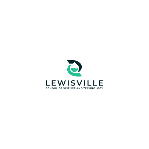 Lewisville SciTech Logo Design by mojolegi