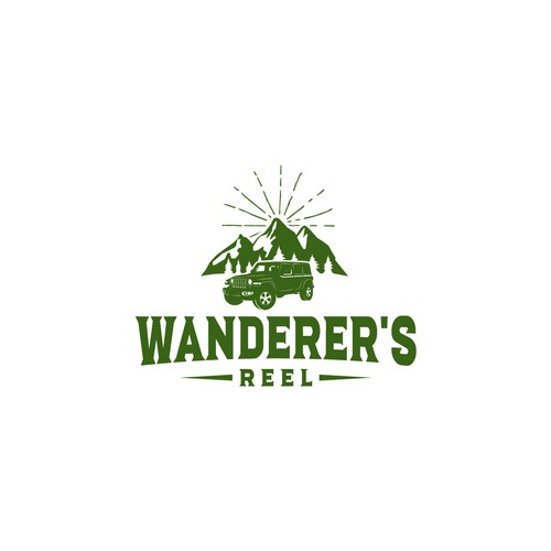 Wanderer's Reel logo (for Travel / Adventure YouTube channel) Design by Mostro09