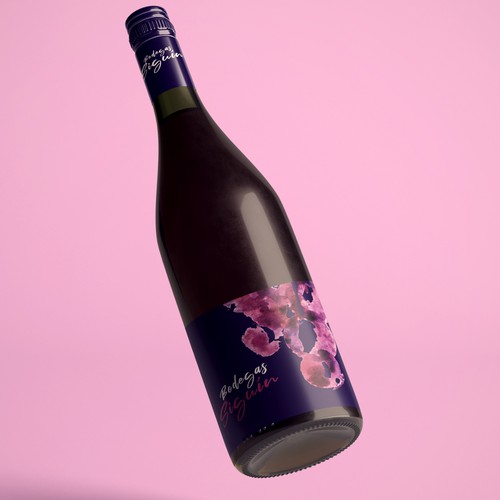 Etiqueta que represente la personalidad de nuestro vino rosado PinK-3 Design by d6gn