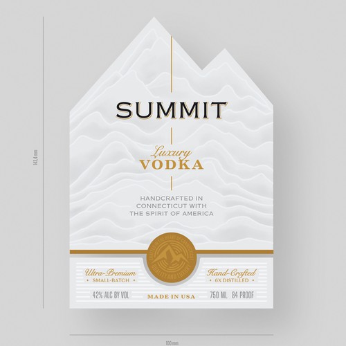 Luxury Vodka label/packaging Design by Renata_Costa