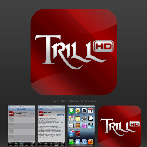 App Icon Design for TrillHD iOS App Design by Ferry888