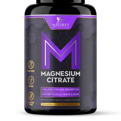 Premium Magnesium Citrate Design needed for Nature's Nutrition Design by ✝DeSiGnEr✝JOHN