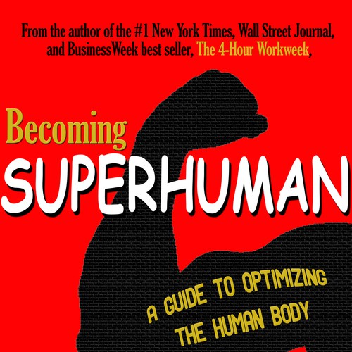 "Becoming Superhuman" Book Cover Design by patrickryan