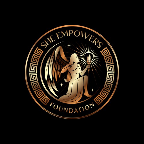 SHEempowers - luxurious design of a woman preferrably in some kind of a circle to appeal to women professionals Design by eMbo