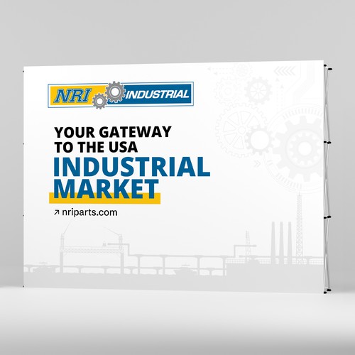 Design a banner for an automation exhibition Diseño de Manish Roul