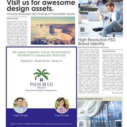 Newspaper Ad Design por TeenaCreates