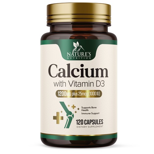 Calcium Plus Vitamin D3 Design Needed for Nature's Nutrition Design by UnderTheSea™