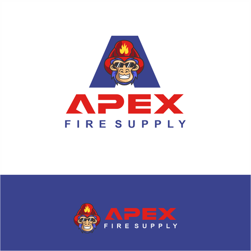 Apex Fire Supply Logo Wanted Diseño de Elesense