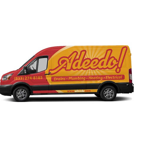 Van Wrap For Service Company Design by xen art