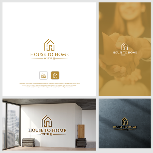 "House to Home with JJ" REAL ESTATE AGENT LOGO!! Design by Caknan™