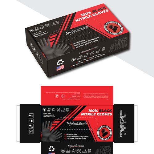 Design Retail Box for Glove Company Industrial, Sleek, Eye Catching Design by TheThreeMedia