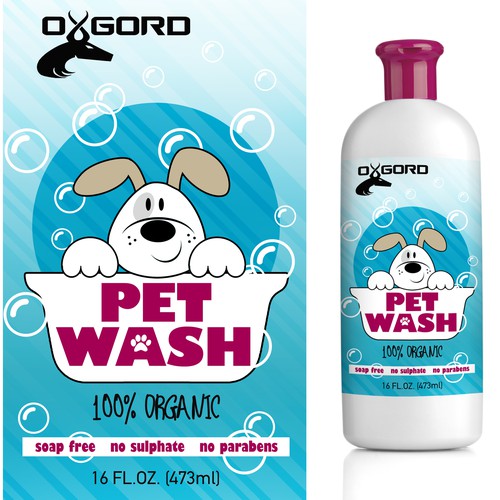 Create an organic refreshing clean feel for dog shampoo label Product label contest 99designs