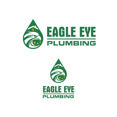 Eye catching and very marketable logo for plumbing company. The company name is Eagle Eye Plumbing Design by HTEasy Design