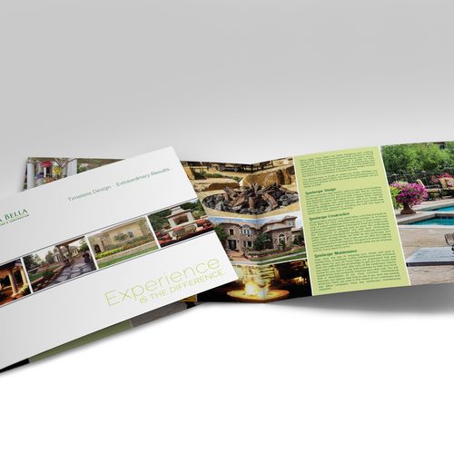 Create an upscale brochure for Terra Bella Landscape Architecture Design by Bovan