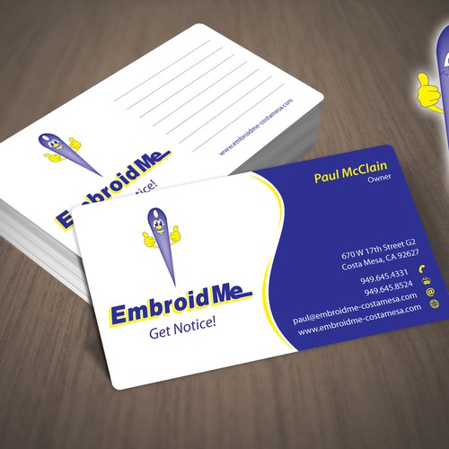 New stationery wanted for EmbroidMe  Design by Brand War