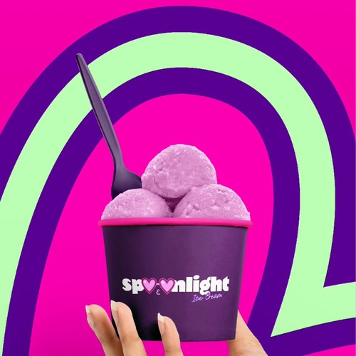 Bold and cheeky ice cream brand launching in AL/GA Design by AlexCreatives