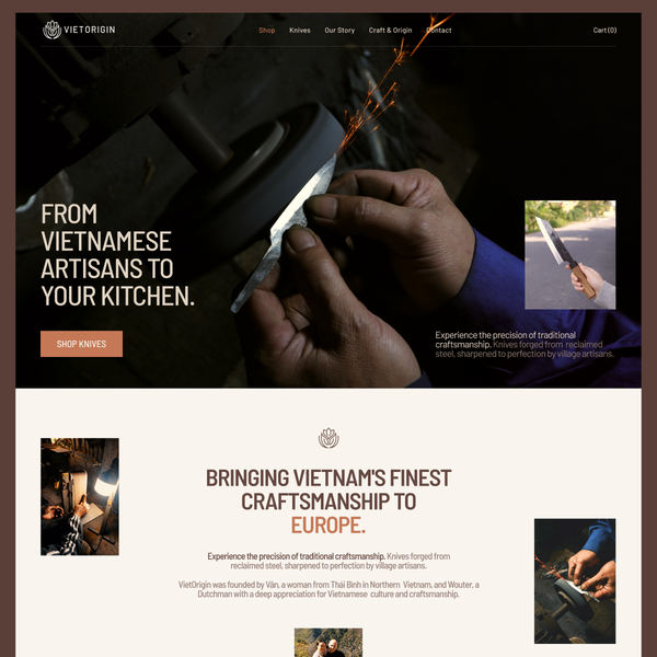 Premium Shopify Knife Store Design & Development