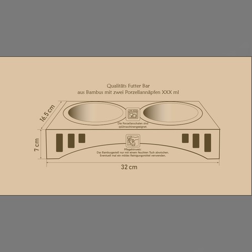 Verpackungsdesign für einen Futter Bar Karton Design by Lena Diser