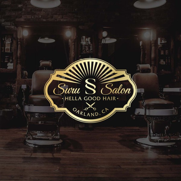 Design by Zee Van Ana titled "Funky sophisticated logo for urban Oakland Salon"