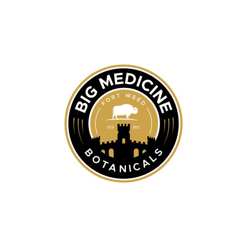 big medicine botanicals/ fort weed cannabis company logo Design by yukii