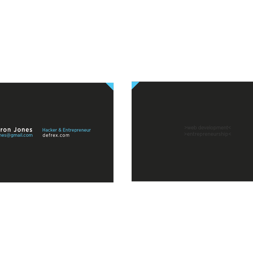 Create an elegant business card for an entrepreneurial hacker Design by xkarlohorvatx