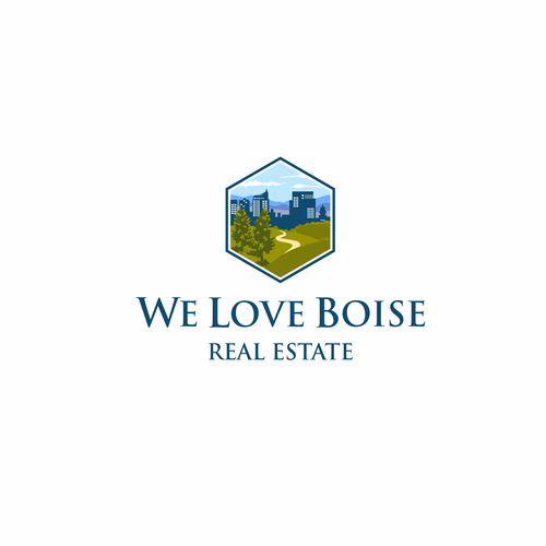 Logo creation capturing quality of life and moving to Boise, ID w/outdoors and downtown components Design by Ghouvan