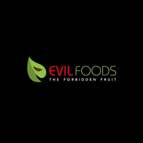Design a unique, funky logo for "Evil Foods" a food company offering healthy, too good to be true snacks. Design by ardhaelmer