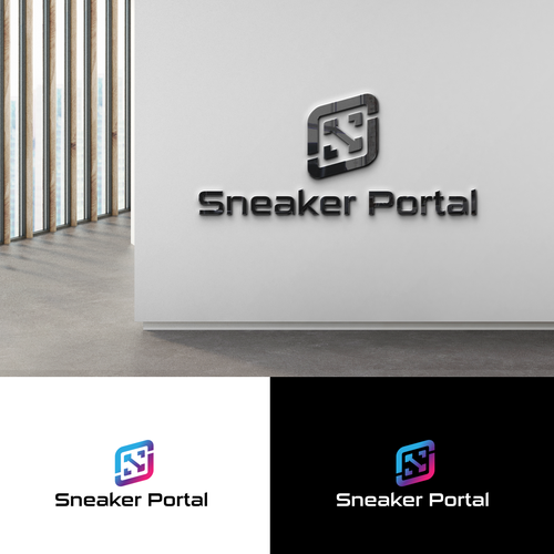 sneaker resale store workflow automation software - modern tech logo design Design by END™