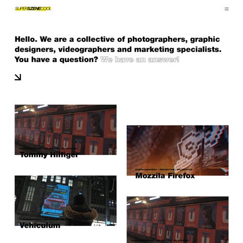 Web page design contest entry by Marjan Tosic