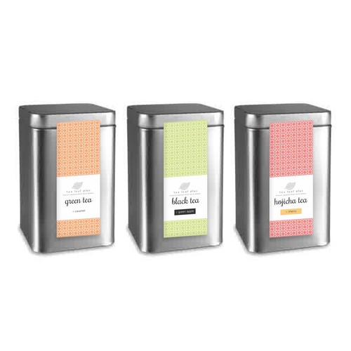 Create a label for Flavored Japanese Tea Tin Design réalisé par werushtotea