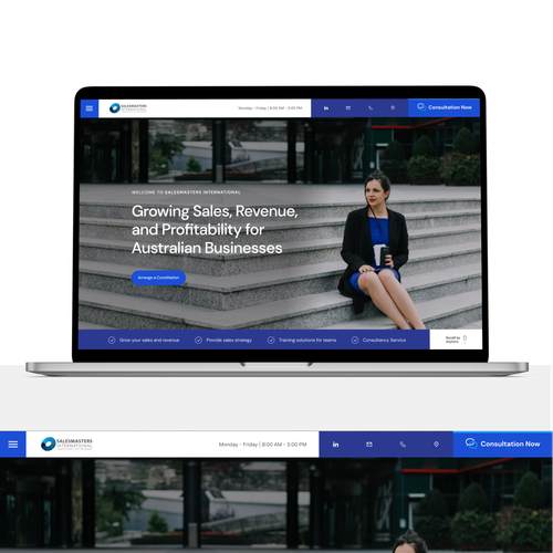 Create an engaging website for a world leading sales consulting company Design by Degie Tatanusa