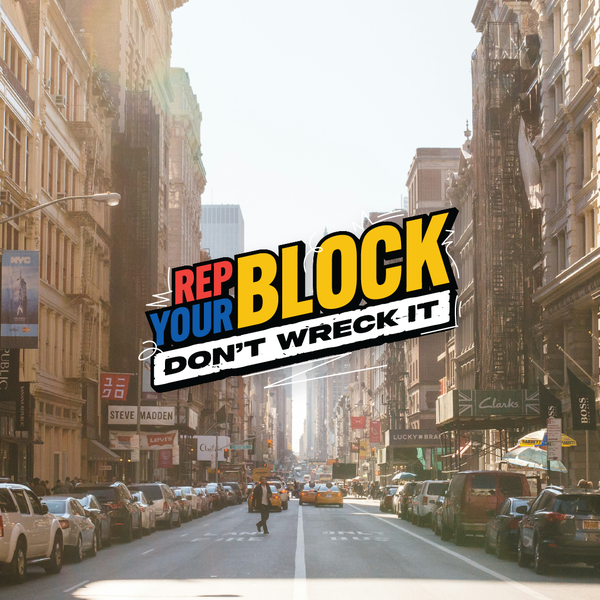 Design by HyperMode™ titled "Rep Your Block"