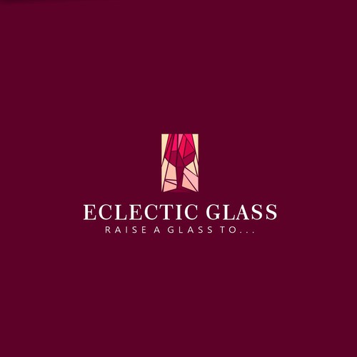 Luxurious Modern Wine Glass Logo Design von Bianca Souza