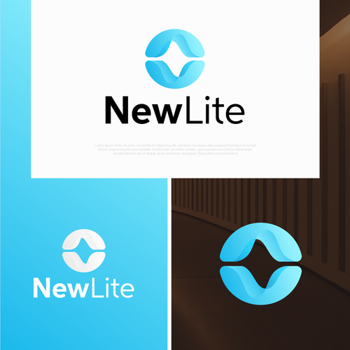 NewLite // Modern refreshing logo Design by dishantm