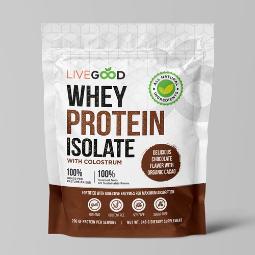 NEW - ***GUARANTEED PRIZE*** Packing Design for Protein Powder Design by M.Siddique