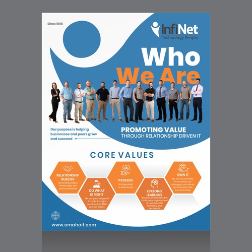 Tech Company "About Us" Flyer Design by Dzine Solution