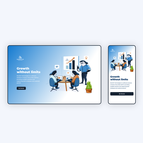 We need website illustrations for our software solutions company Design by Kr8v.in