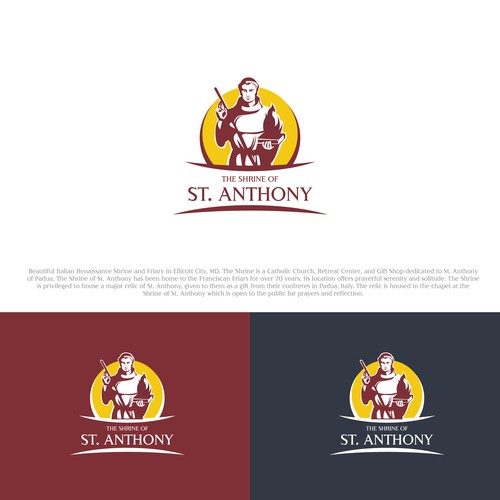 Create engaging new logo for the Catholic Shrine of St. Anthony Design by PinkPanda12