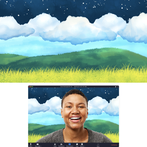 Community Contest | Illustrate your happy place as a virtual background (multiple winners!) Design by Andrea Campos Matos