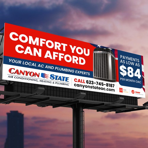 Design An Eye-Catching Billboard For An HVAC Company Design réalisé par Deep@rt