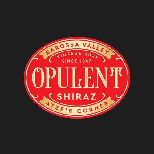 Wine label design. Change suggestions for existing front label. Design by Keyshod