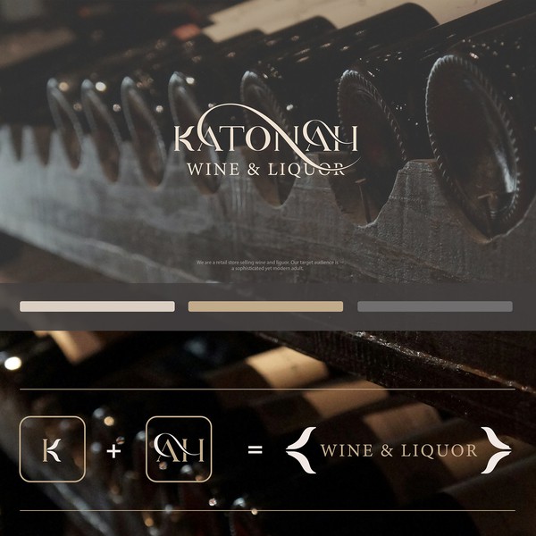 Design by BlueBird® titled "Katonah - Wine & Liquor"
