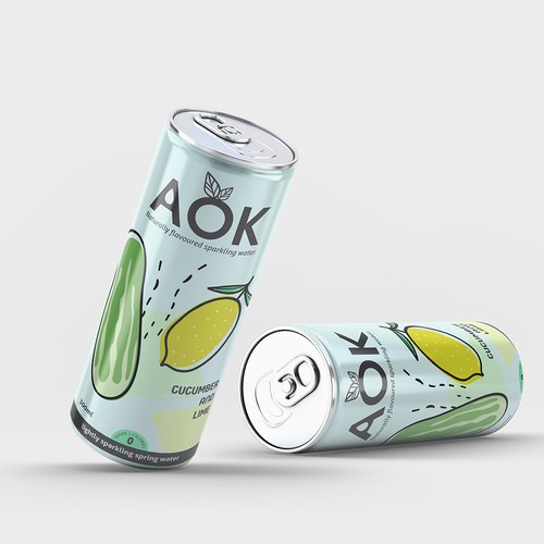 Flavoured sparkling water packaging design Design by Moi_Designers