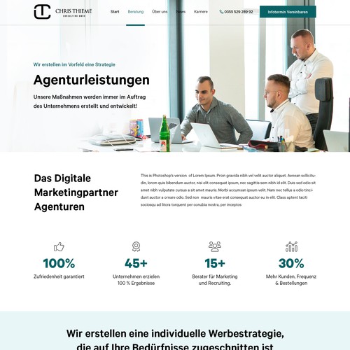 Web page design contest entry by Isaac Creative