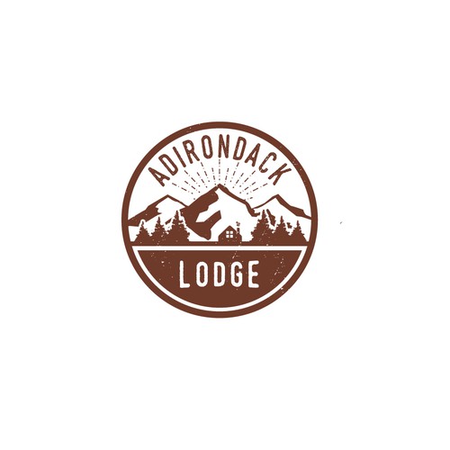 NEW "Lodge" look logo Ontwerp door mes