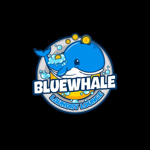 Unleash Your Creativity, Logo Design for "Blue Whale Laundry Lounge" Design by Riza S